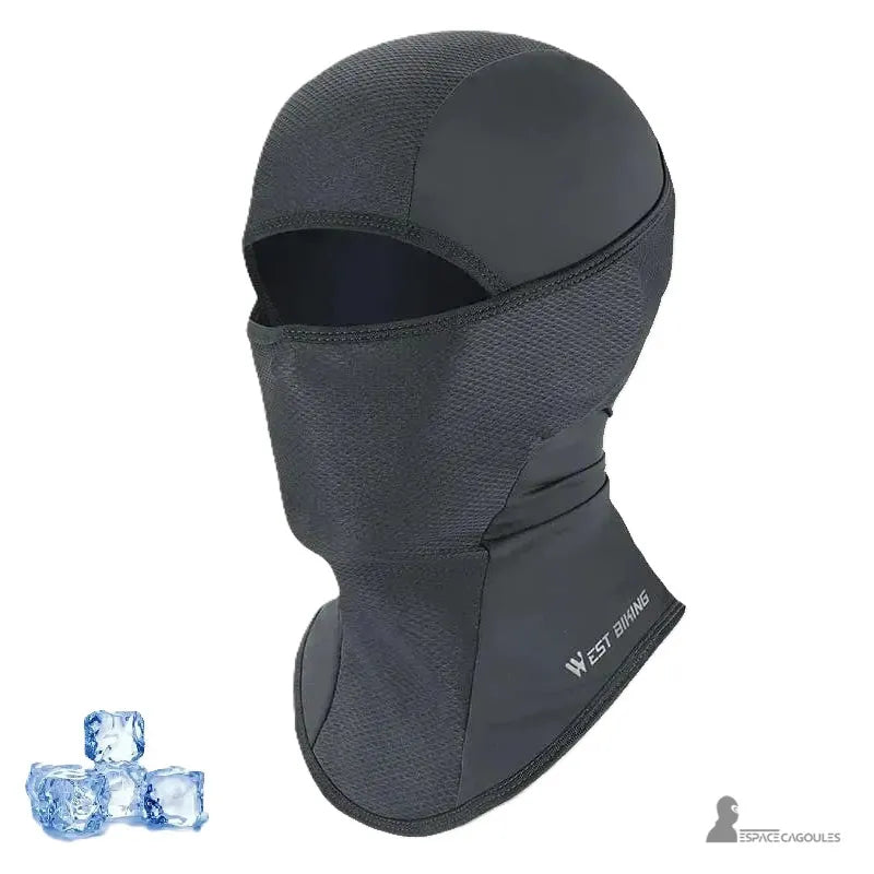 Cagoule D'Été Protection Solaire Homme/Femme - Respirante, UV Intégrale (Noir)