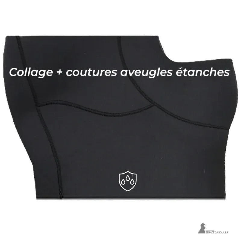 Vindsurfbalaklava med vattentäta blindsömmar och förstärkt bindning, teknisk detalj av neopren för perfekt isolering – Espace Cagoules