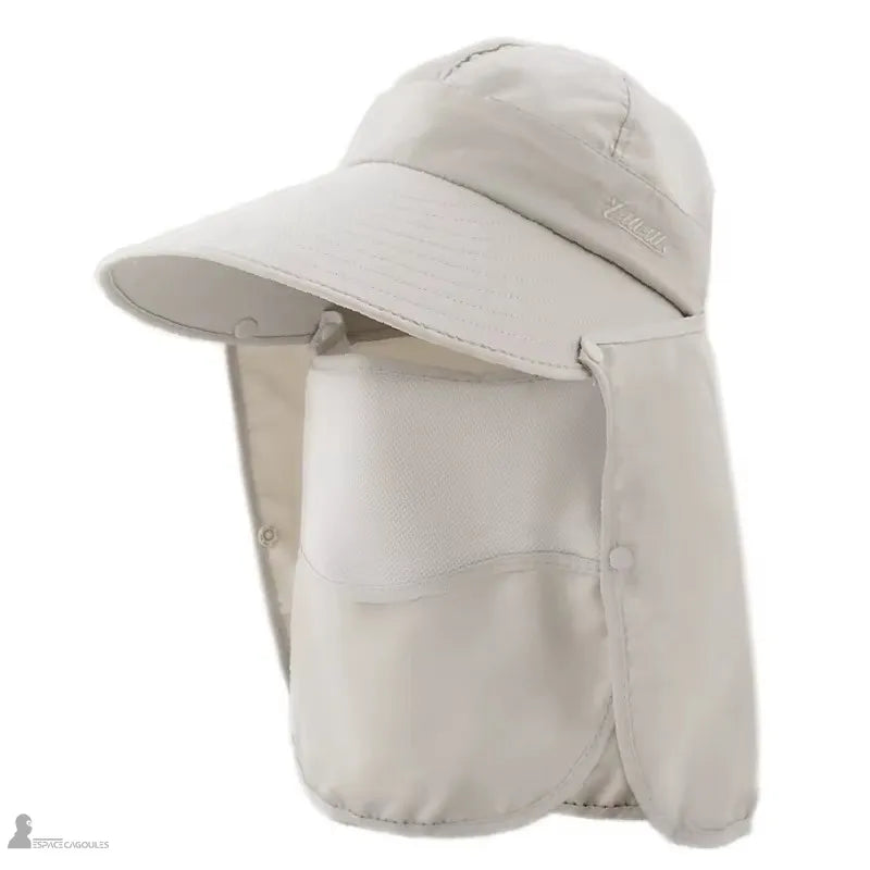 Profil di un cappello sahariano beige in tessuto leggero unito - Spazio Cagoule