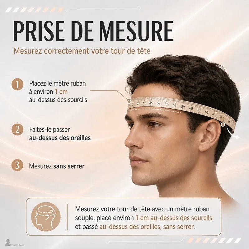 Guide de mesure du tour de tête pour choisir la taille de chapka russe homme - Espace Cagoules