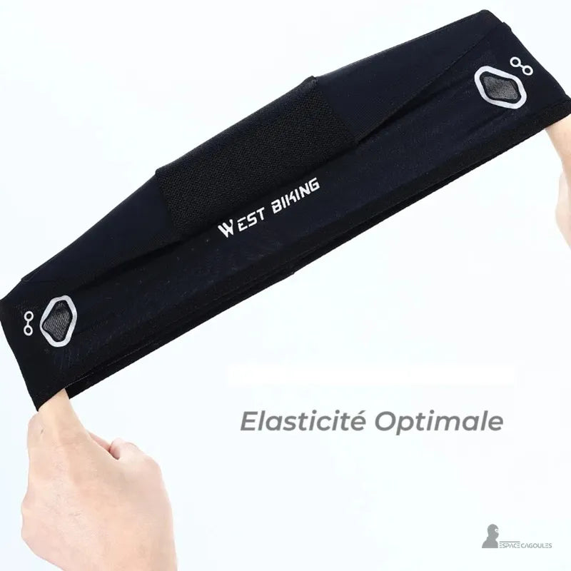 Sous casque moto noir West Biking démonstration d’élasticité optimale avec tissu extensible résistant pour un ajustement confortable sous casque intégral